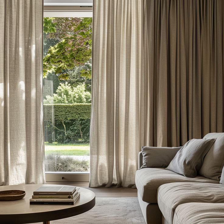 Neutral made to measure curtains