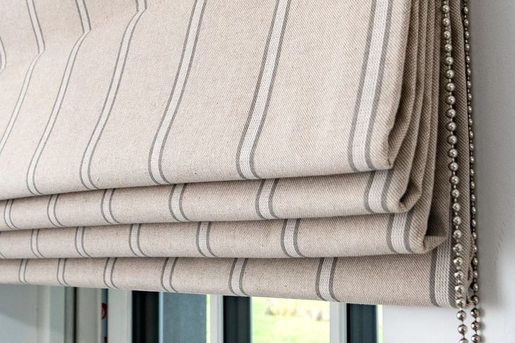 Striped Fabric for Roman Blinds & Curtains