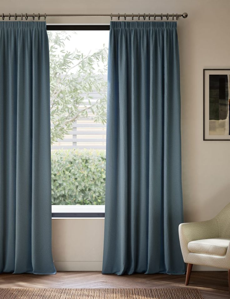 Brushed Eyelet Blackout Thermal Curtains _ M&S Collection _ M&S