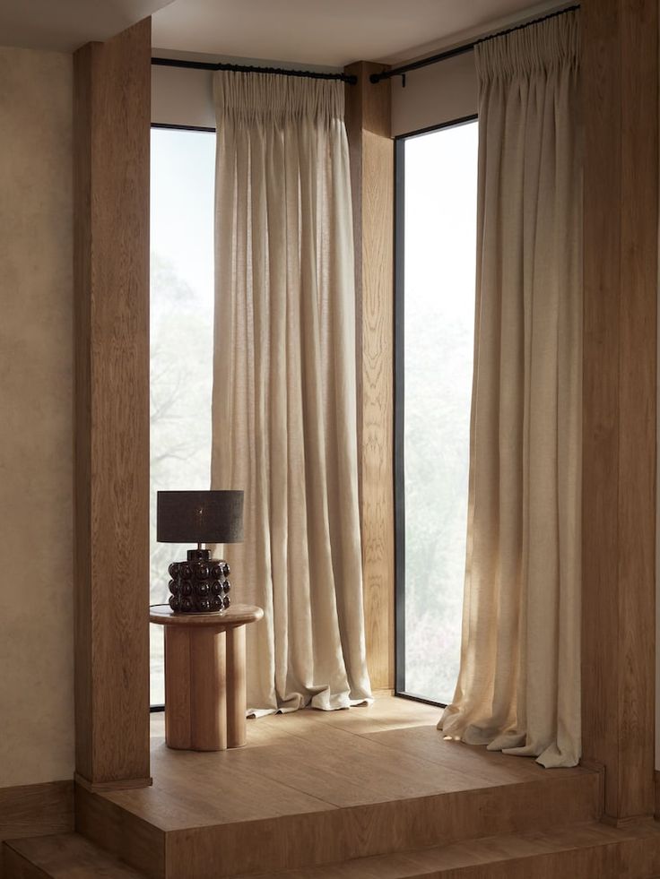 Buy Natural N_ Premium Collection 100% Linen Pencil Pleat Lined Curtains from the Next UK online shop