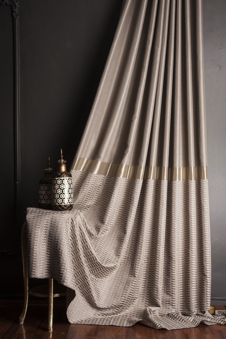 Luxury Striped Curtain Panel 6 Different Color Options