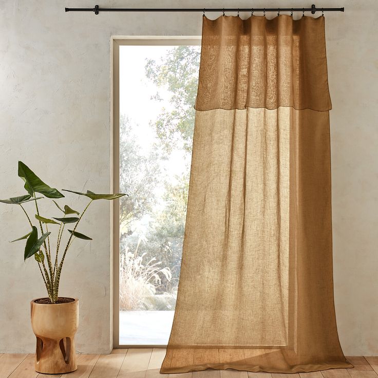 Noctuelle Linen Voile Curtain