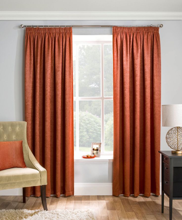 Orange Curtains - Made to Measure _ 247 Curtains