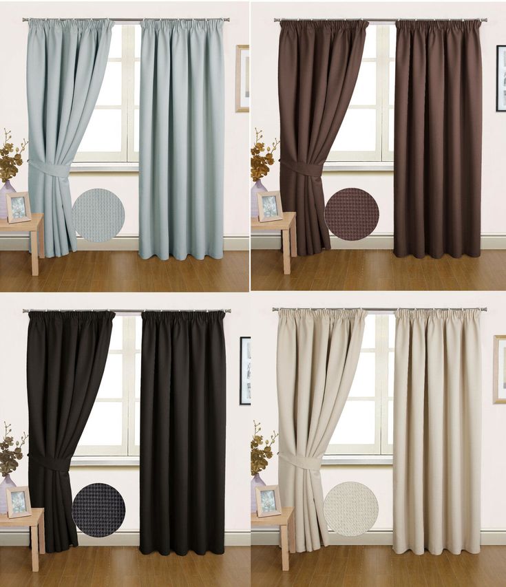 _madrid_ Dimout Semi Blackout Thermal Ready Made Pencil Pleat Curtains